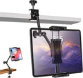 Desk Kitchen Tablet Holder Adjustable Metal Arm Clamp Mount