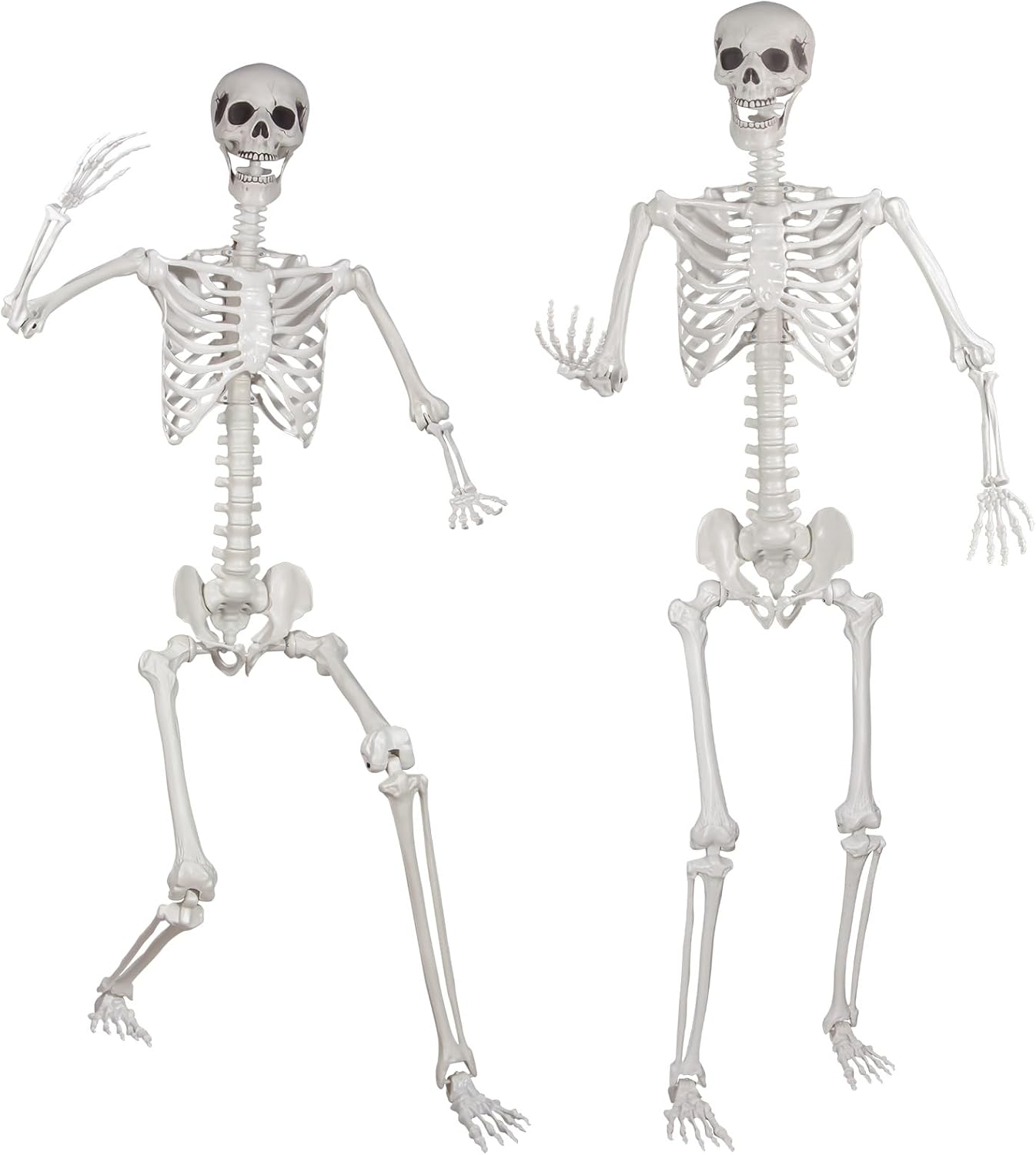 6ft Posable Halloween Skeleton for Spooky Scene Decor