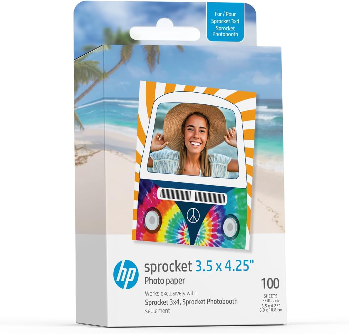 HP Sprocket Zink Photo Paper 100-Pack - Perfect Prints Every Time