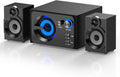 Powerful 2.1 Speaker System by Elimavi, Dual Tweeters, 4'' Subwoofer, 60W