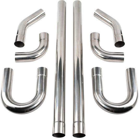 4 Inch DIY Custom Mandrel Exhaust Pipe Kit for Universal Fitment