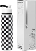 Simple Modern Water Bottle with Straw Lid for Sports Gym Use