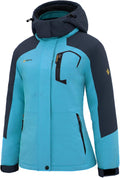 GEMYSE Women's Ski Snow Jacket Warm Waterproof Winter Coat - Hooded
