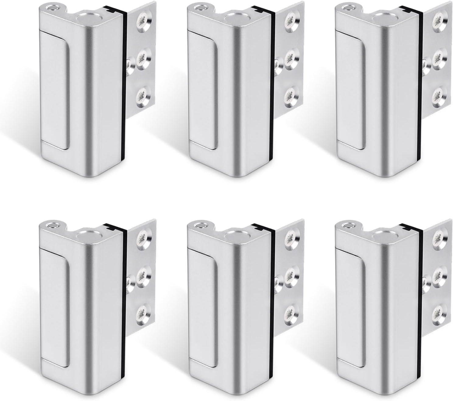 6PACK Home Security Door Reinforcement Lock for Maximum Safety