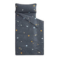 Wake In Cloud Toddler Nap Mat with Pillow and Blanket - Gray Spaces