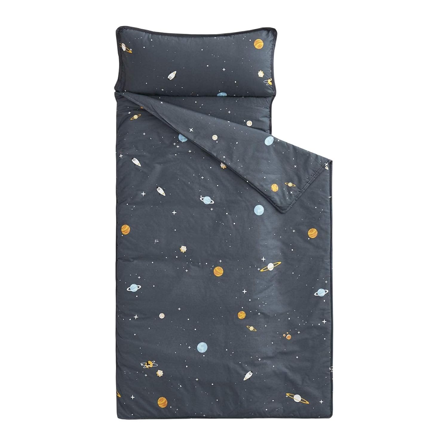 Toddler Nap Mat with Pillow and Blanket for Kids Ages 3 Plus