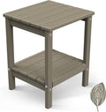 Adirondack Outdoor Side Table Wood Grain - All-Weather End Table