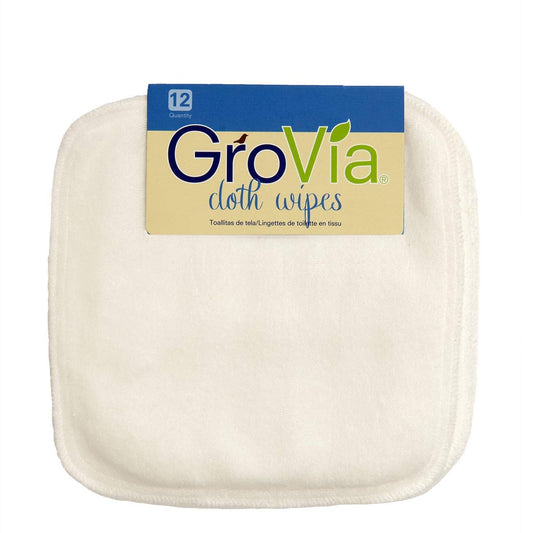 GroVia Reusable Cloth Diaper Wipes - Eco-Friendly & Gentle