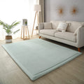 Loartee Coral Velvet Crawling Rug 4ft 11inx6ft 7in Light Green - Soft