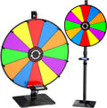 24 Inch Prize Wheel 12 Slots Color Spinning Prize Wheel - Tabletop