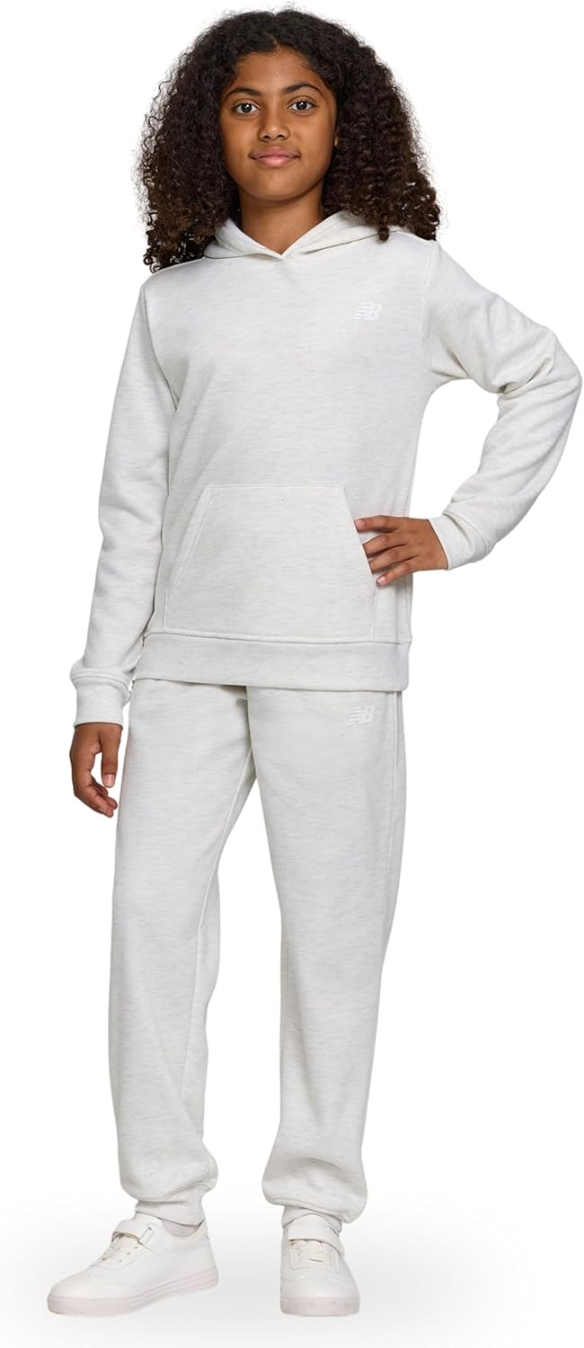 New Balance Girls Athletic 2 Piece Soft Fleece Hoodie Set