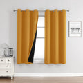 100% Blackout Curtains for Bedroom - Thick Thermal Insulated Panels