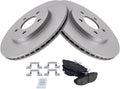 TRQ Rear Brake Pad & Rotor Kit Compatible with 2011-2014 Ford Mustang