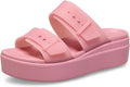 Crocs Women's Brooklyn Buckle Low Wedges - Comfortable LiteRide (e