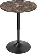 Adjustable Height Round Bar Table for Versatile Living Spaces