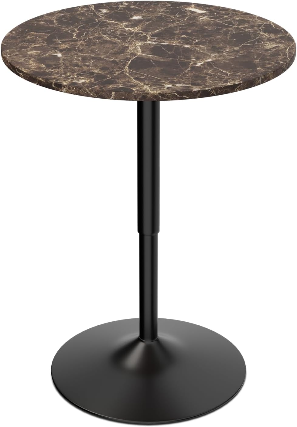 Adjustable Height Round Bar Table for Versatile Living Spaces