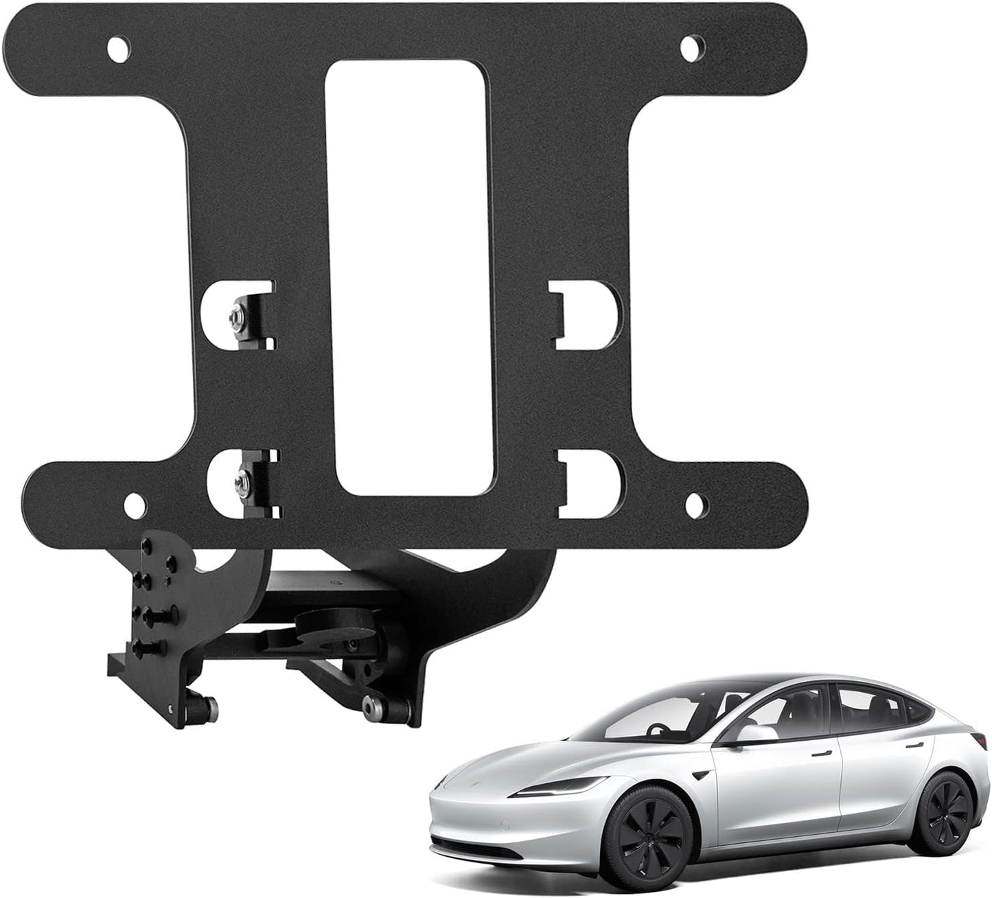 No Drill Anti-Theft Front License Plate Holder for Tesla Model 3