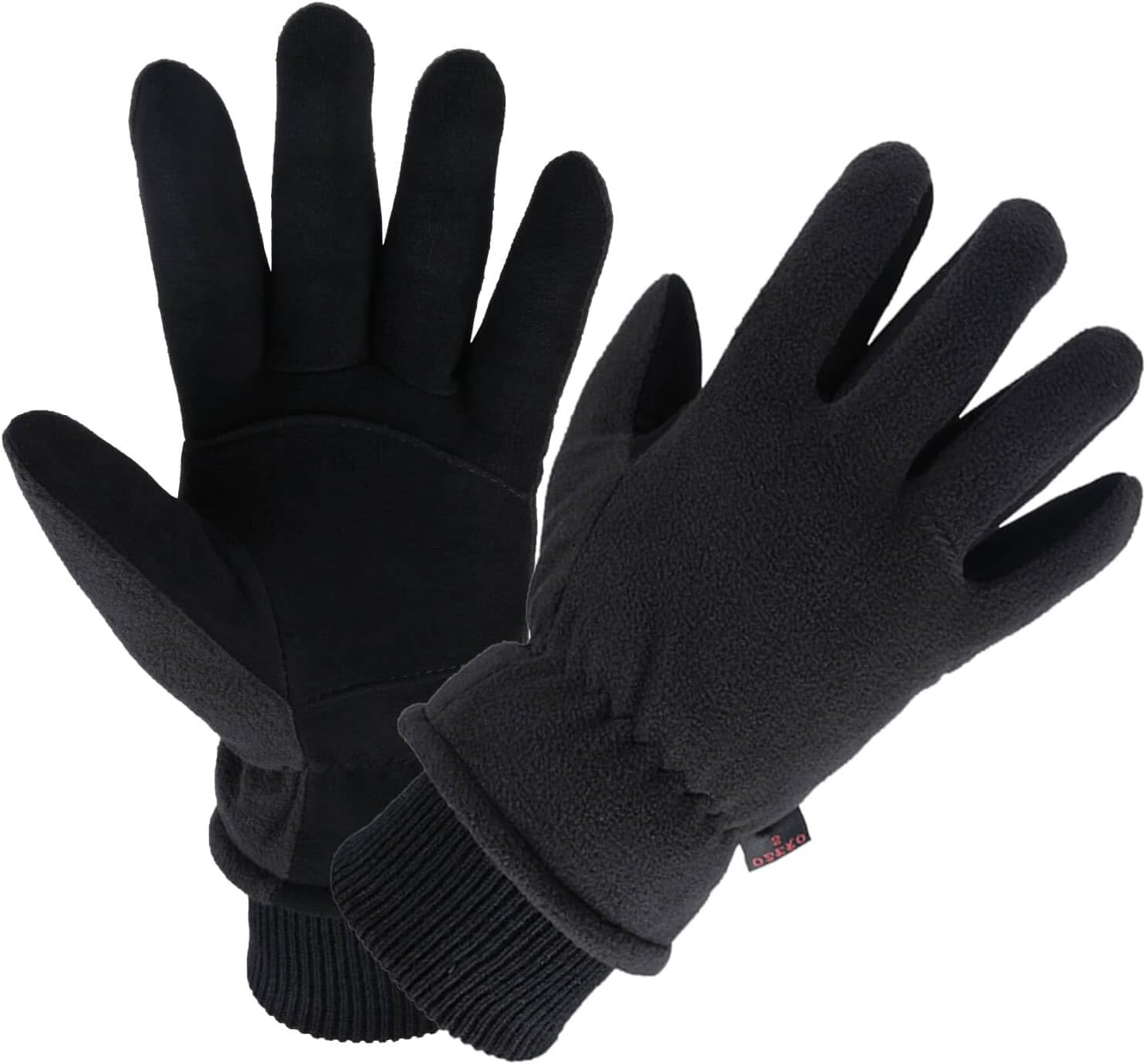 OZERO Thermal Deerskin Gloves -30F for Winter Sports