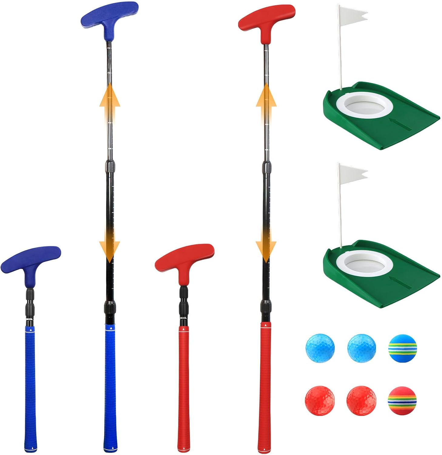 Kids Adjustable Two-Way Putter Set - Perfect for Youth Golfers