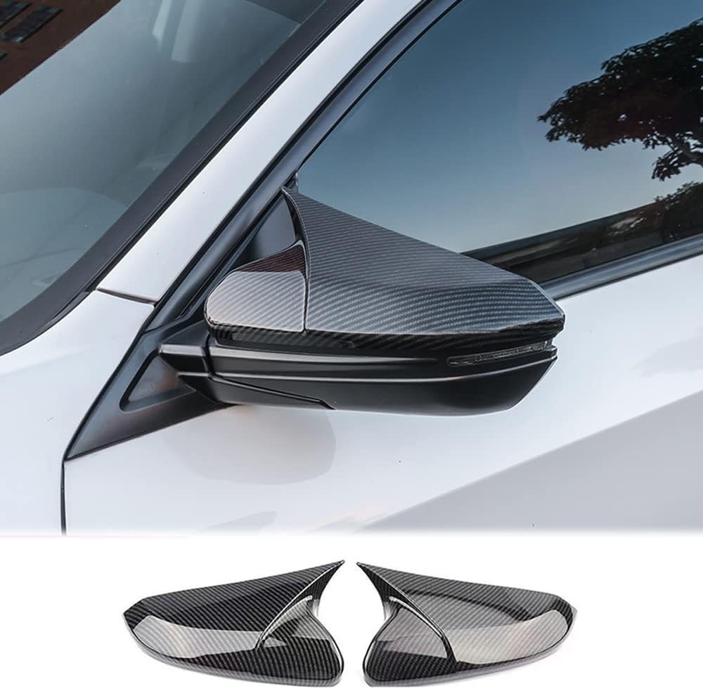 Rifoda Carbon Fiber Printing Chrome Plated Mirror Cover Trim
