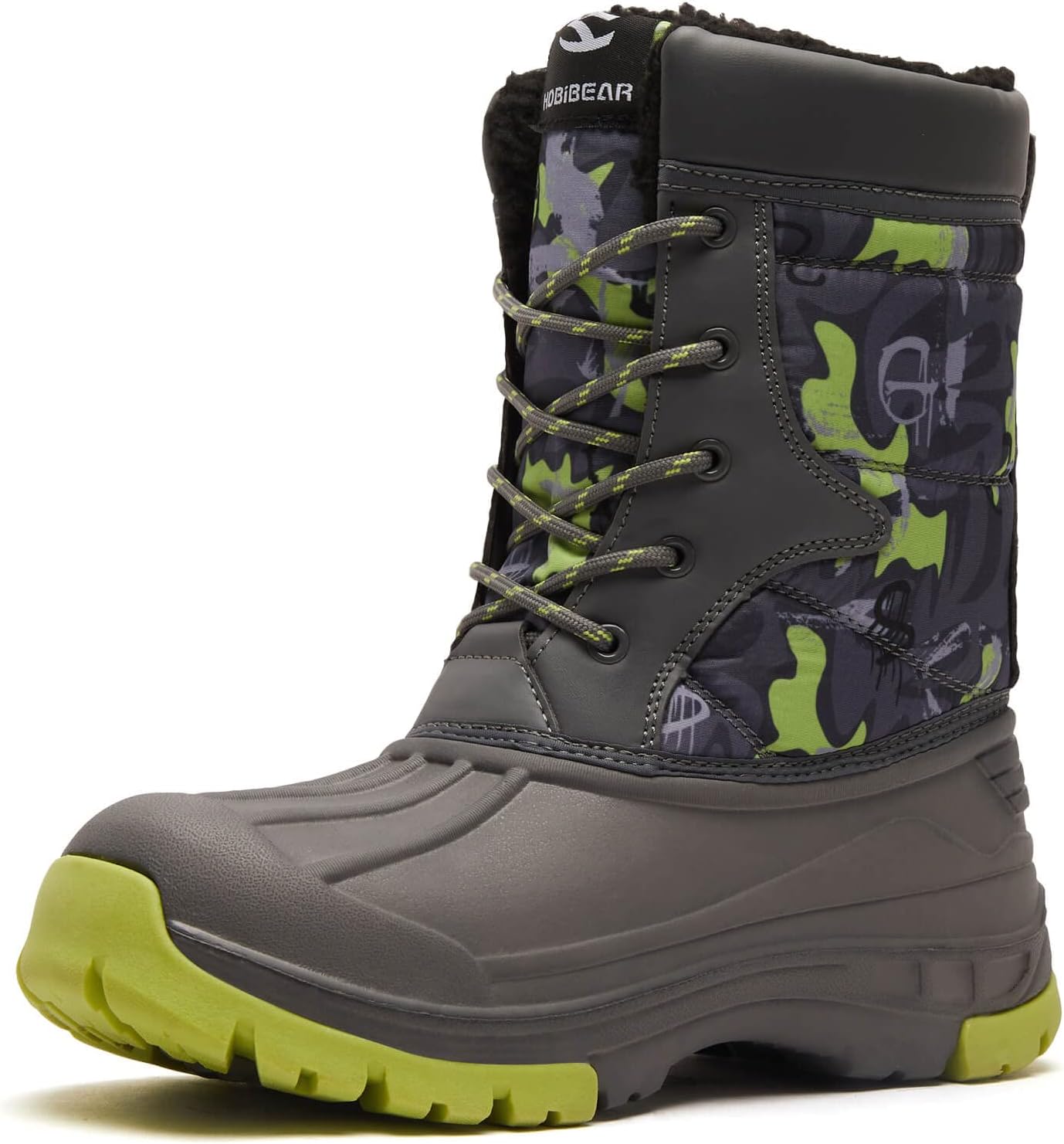 BODATU Boys' Waterproof Winter Snow Boots for Cold Weather