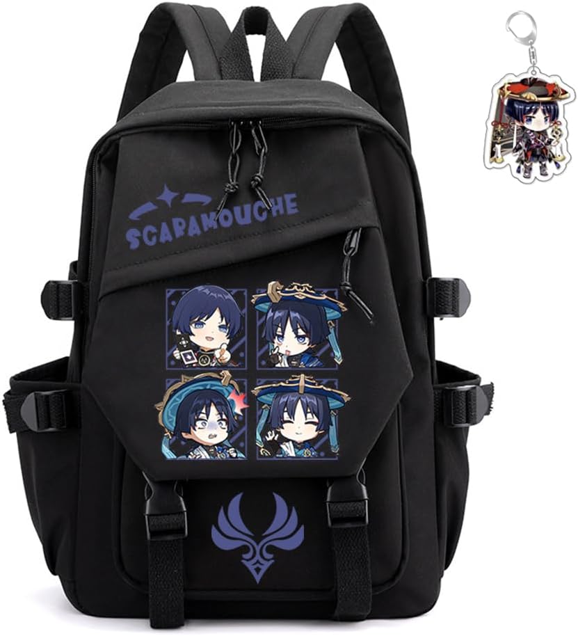 Genshin Impact Backpack Unisex Rucksack with Kawaii Design
