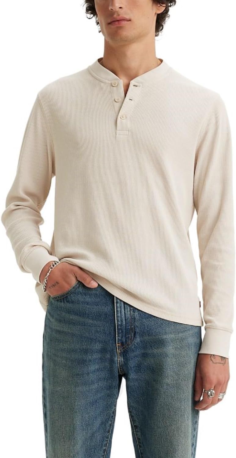 Levi's Men's Long Sleeve Thermal Henley for Comfort and Style