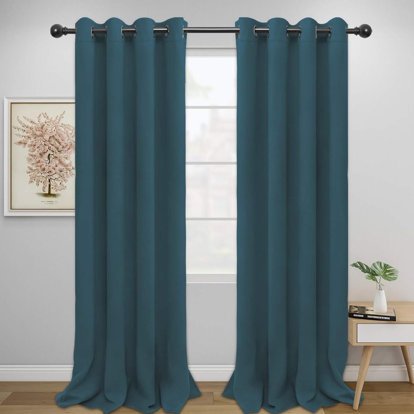 Easy-Going Blackout Curtains for Bedroom and Living Room Use