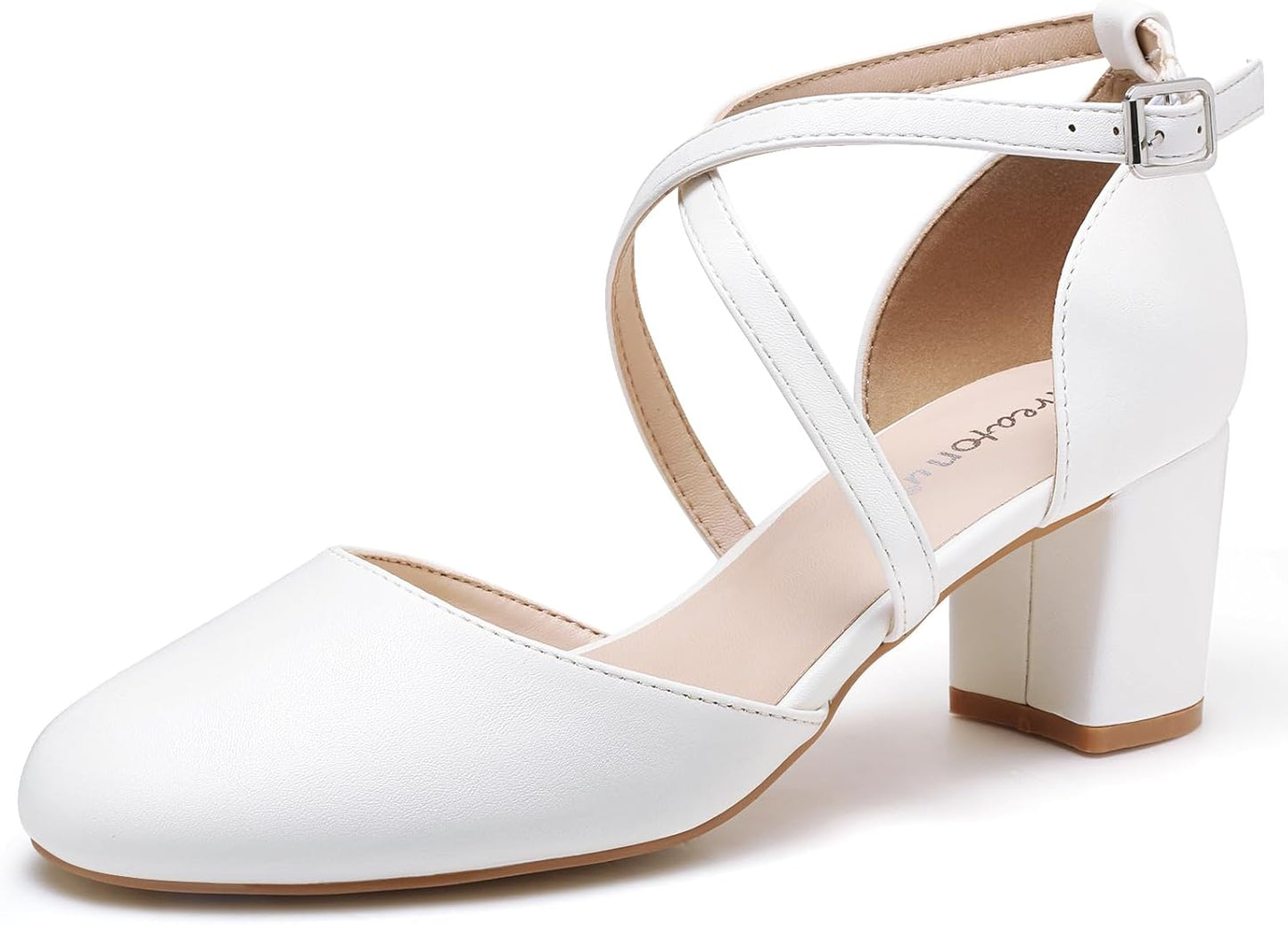 Greatonu Women's Low Block Heeled Dress Pumps for Any Occasion