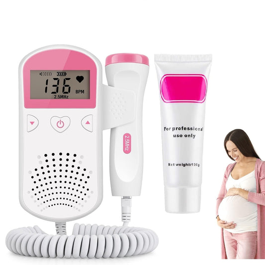Fetal Doppler Monitor for New Moms - Easy to Use Pregnancy Accessory