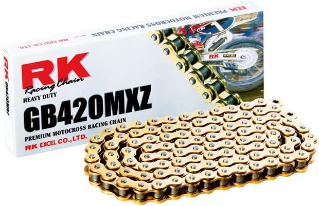 RK Racing Chain GB420MXZ-132: Heavy Duty MX/SX Racing Chain