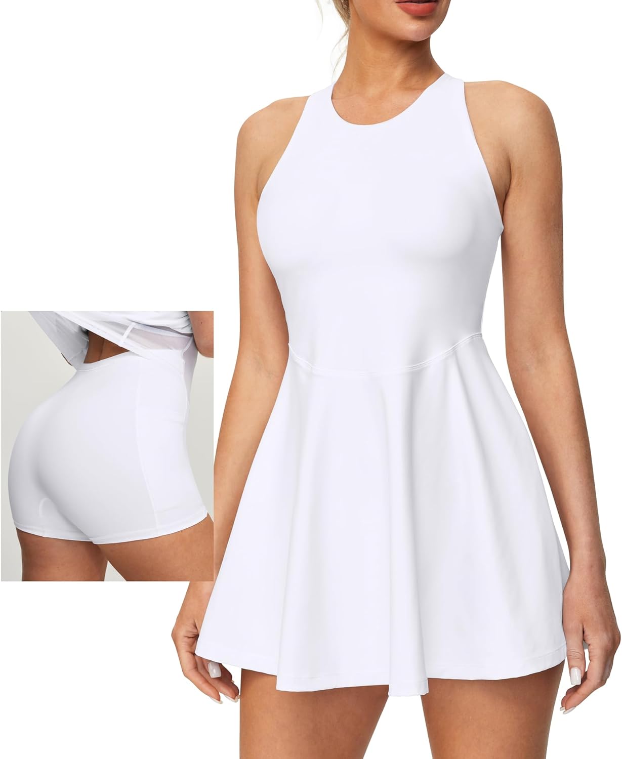 Heathyoga Womens Tennis Dress with Shorts for Summer Fun