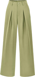 High Waist Palazzo Pants Women - Comfortable Wide Leg Trousers M=US