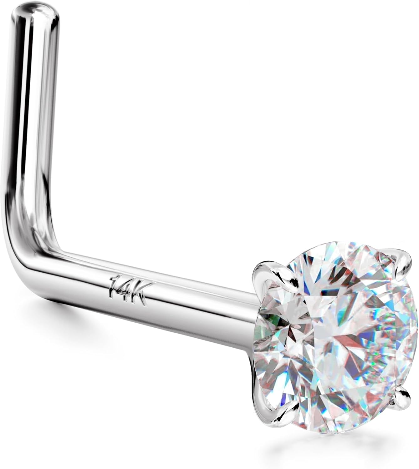 14K Gold Nose Rings Studs for Hypoallergenic Piercings