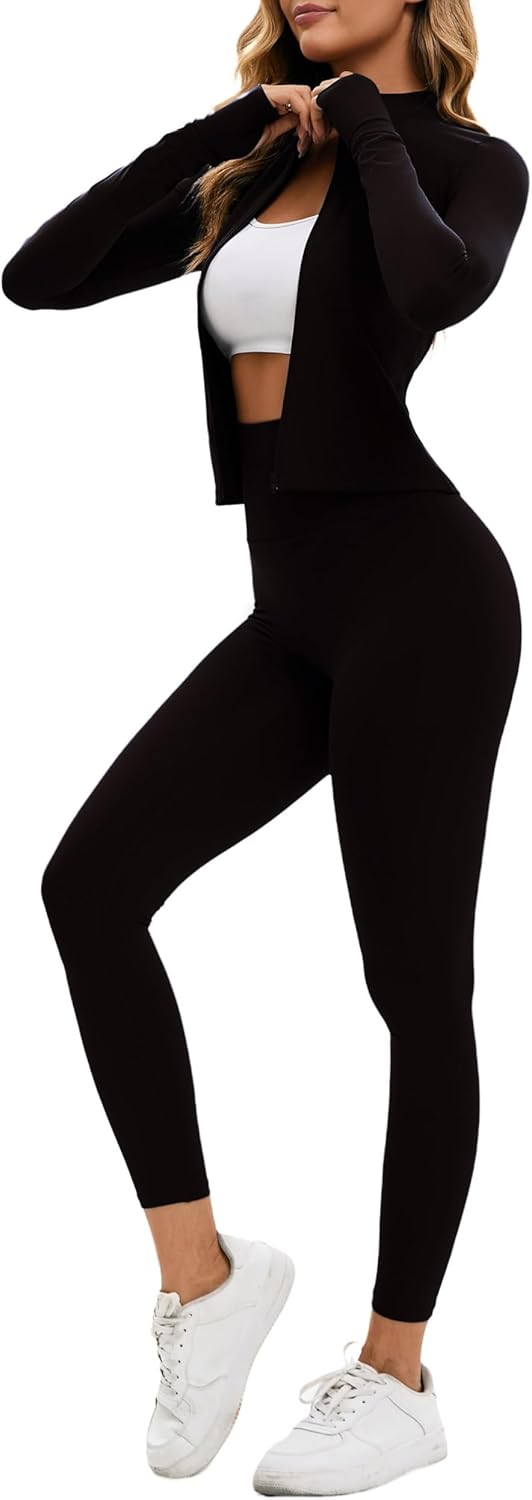 Yknktstc Womens Two Piece Tracksuit Set for Stylish Workouts