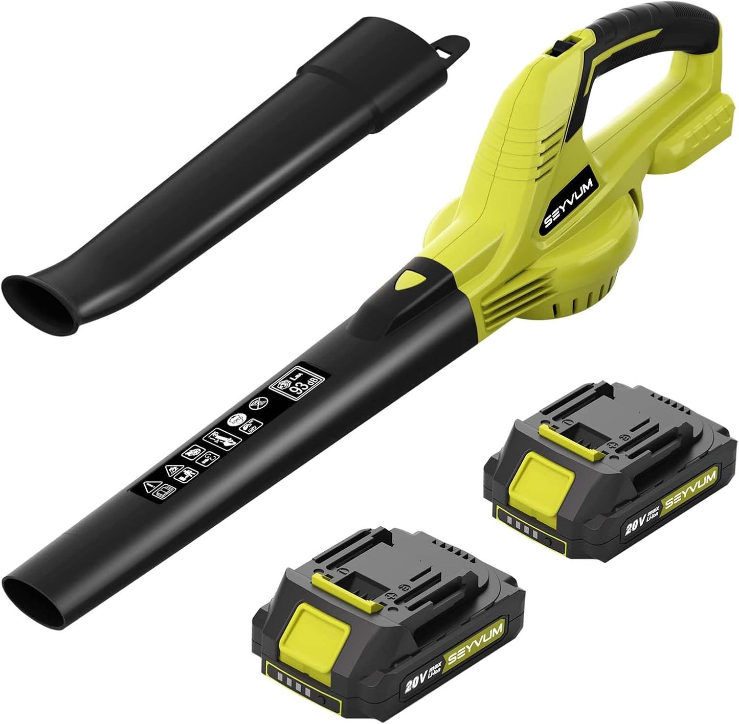 SEYVUM Leaf Blower - 20V Cordless Electric Blower for Lawn Care