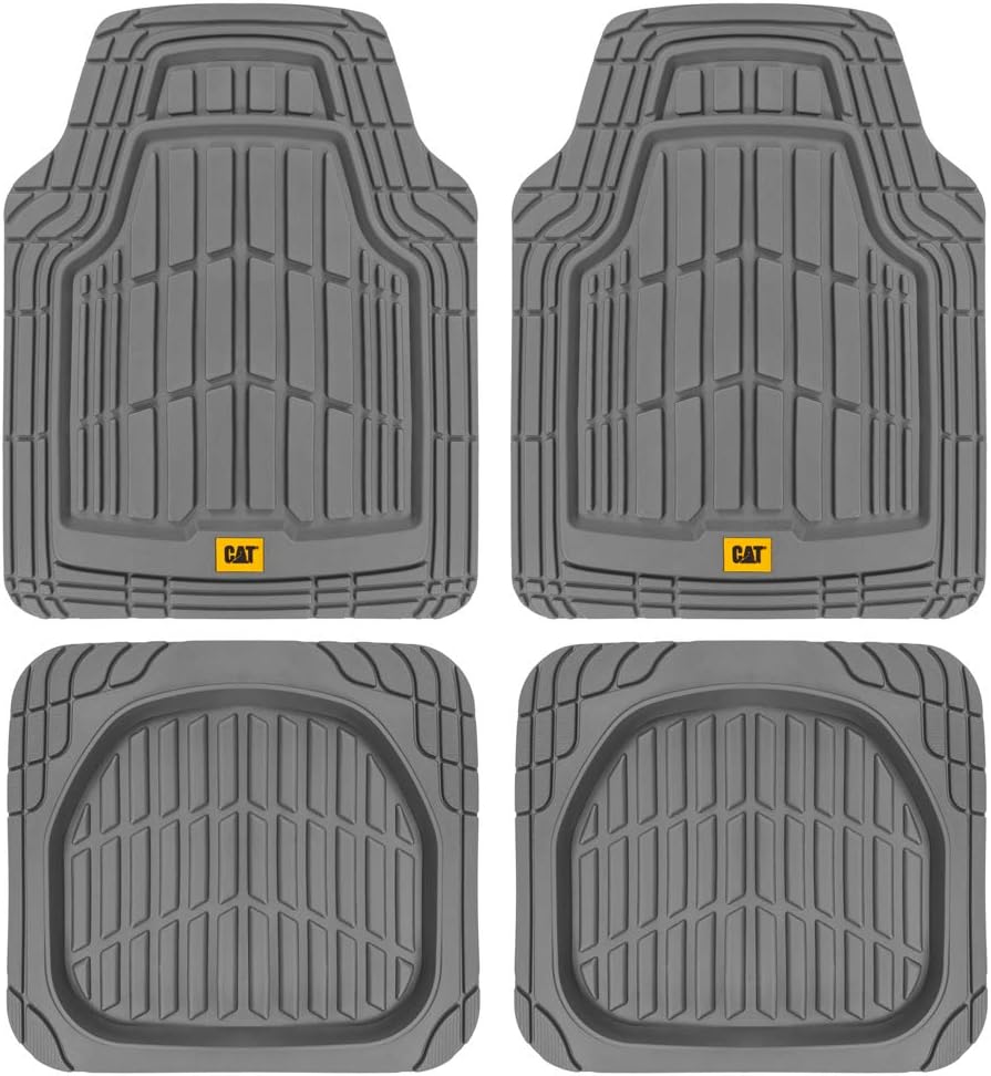 CAT ToughRide Heavy-Duty Rubber All Season Floor Mats for Vehicles