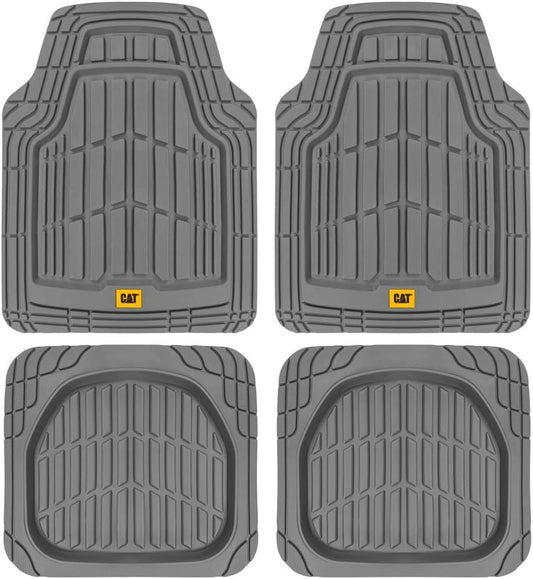 CAT ToughRide Heavy-Duty Rubber All Season Floor Mats for Vehicles