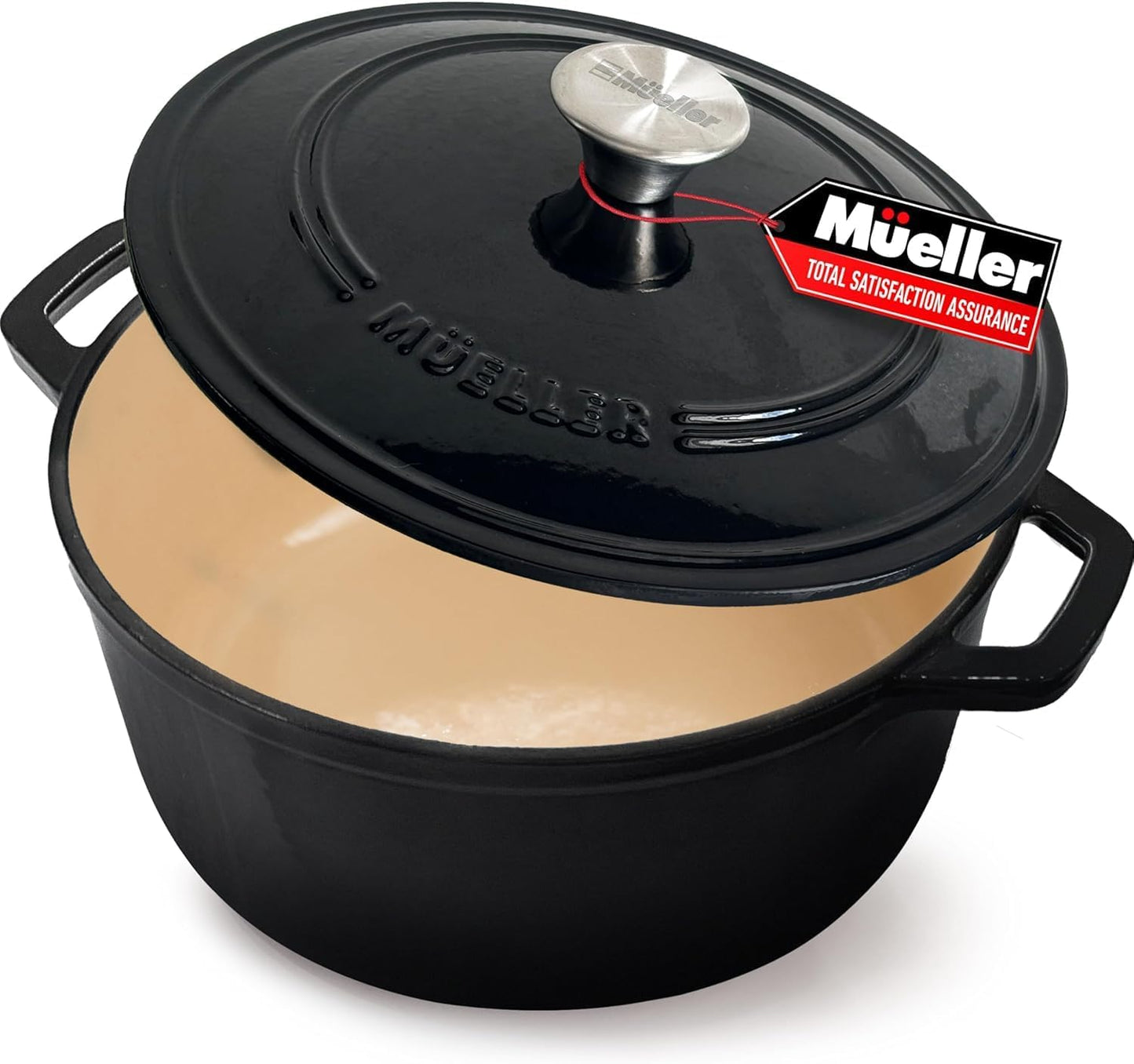 4.5 QT Enameled Cast Iron Dutch Oven for Versatile Cooking