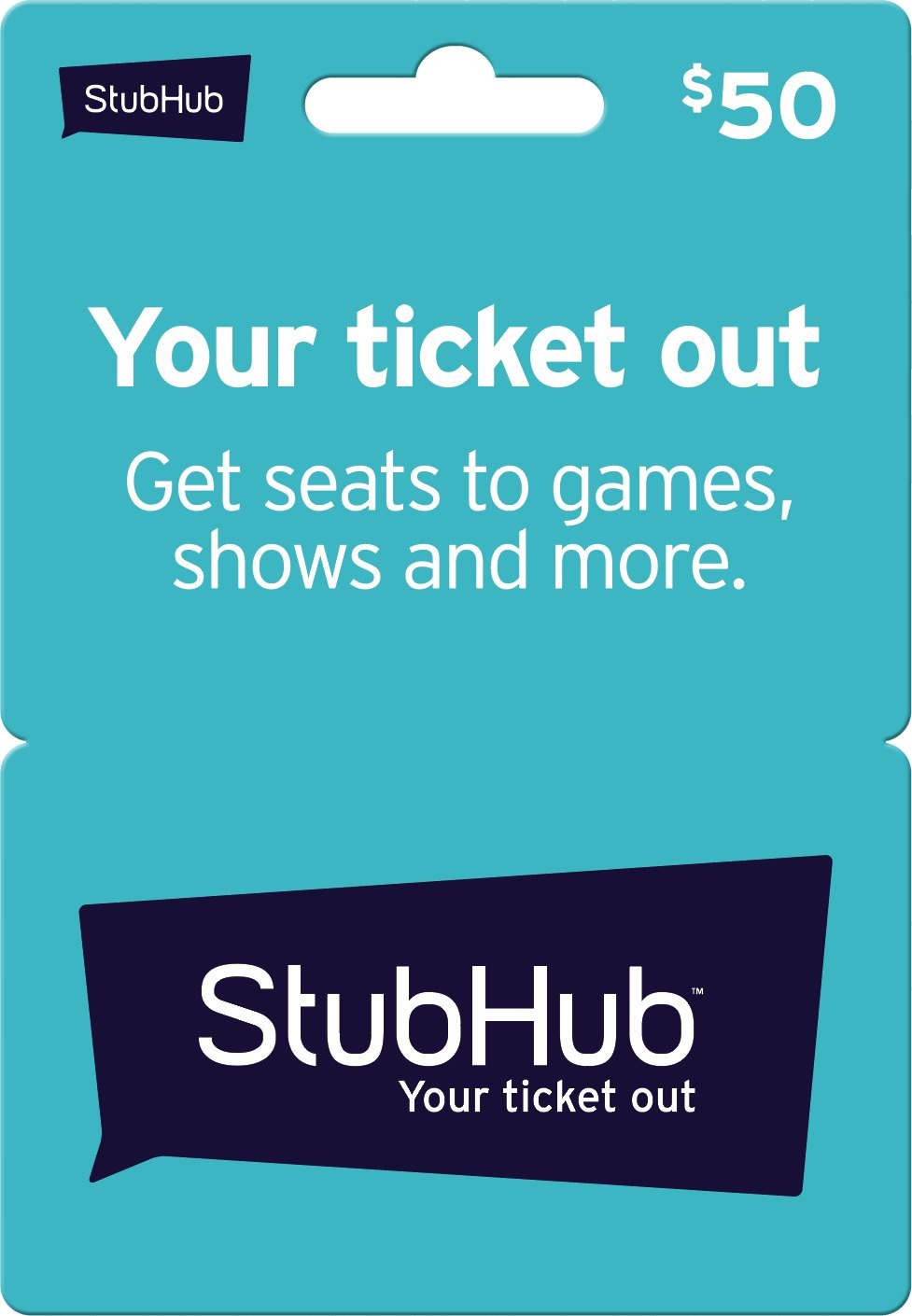 StubHub Gift Card for Sports and Entertainment Enthusiasts
