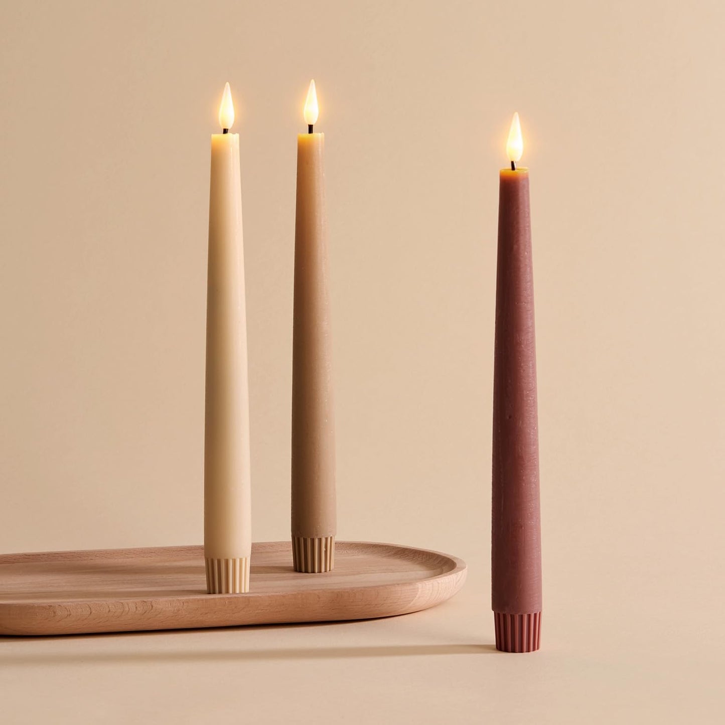 LampLust 9 Inch Battery Operated Candles with Remote Control