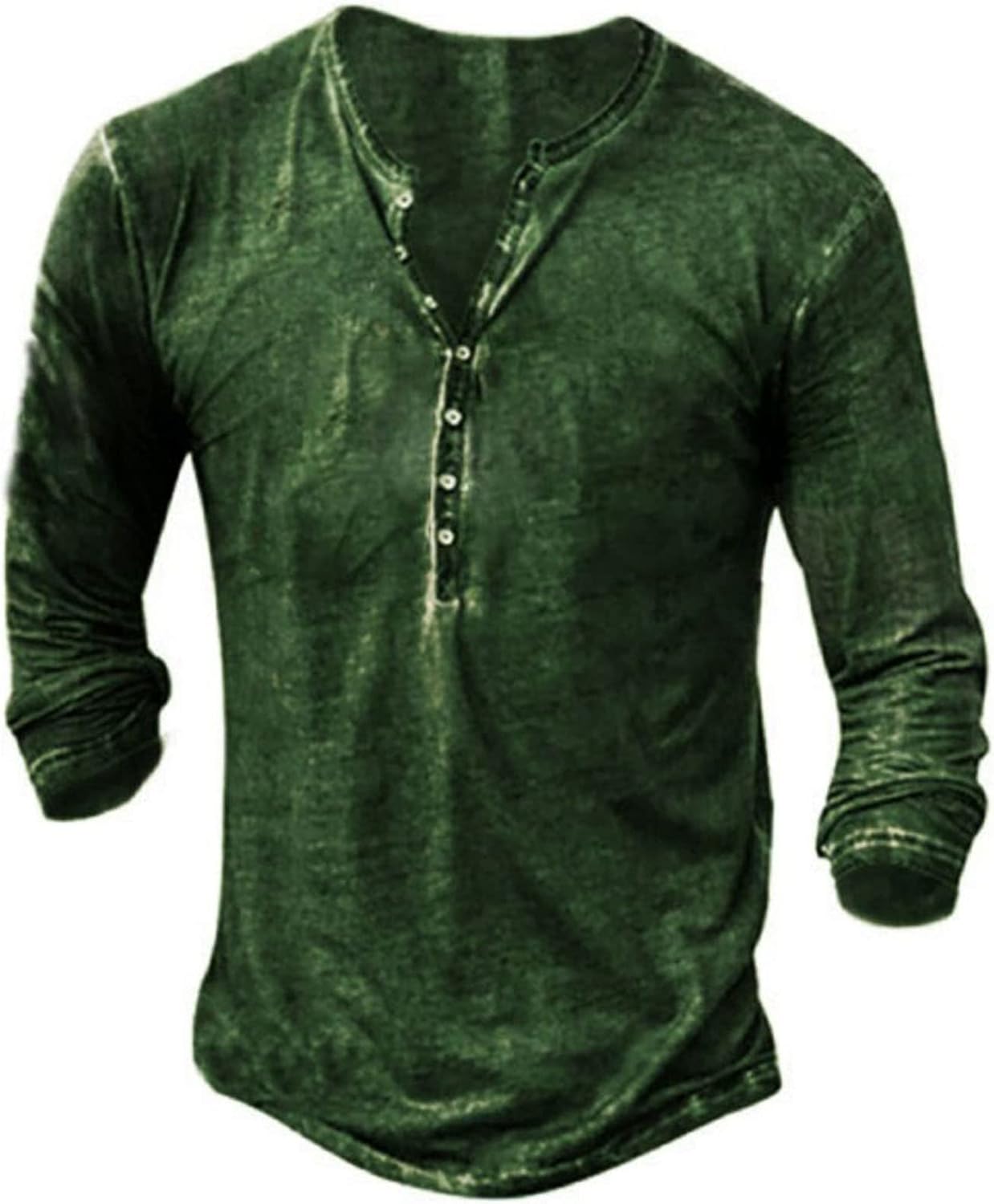 Mens Distressed Henley Shirts for Casual and Business Wear