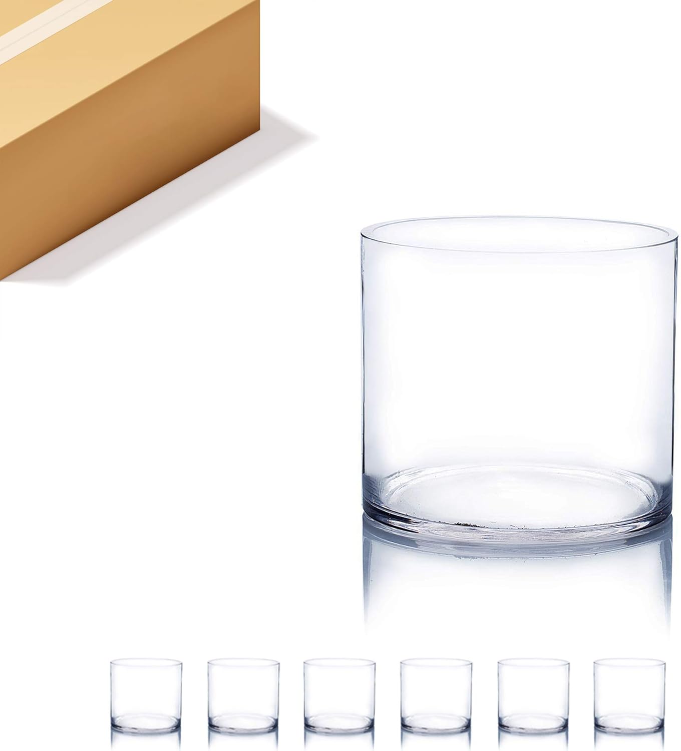 WGV Cylinder Vase Bulk for Wedding Centerpiece and Home Decor
