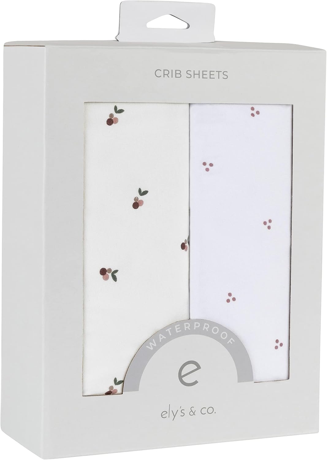 Waterproof Crib Sheets Set - 100% Cotton, Soft & Durable