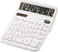 YOUHO Calculator 12-Digit Solar Battery Dual Power Office Calculator