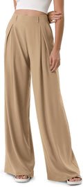 Chiffon Wide Leg Pants for Women - Lightweight High Waist (27/29in
