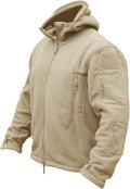 Men's Military Tactical Fleece Hooded Jacket - Warm Outdoor Coat