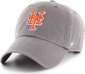 New York Mets Dark Gray Primary Logo Clean Up Adjustable Dad Hat
