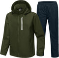 SWISSWELL Men's Waterproof Golf Rain Suit - Lightweight Hooded Jackets
