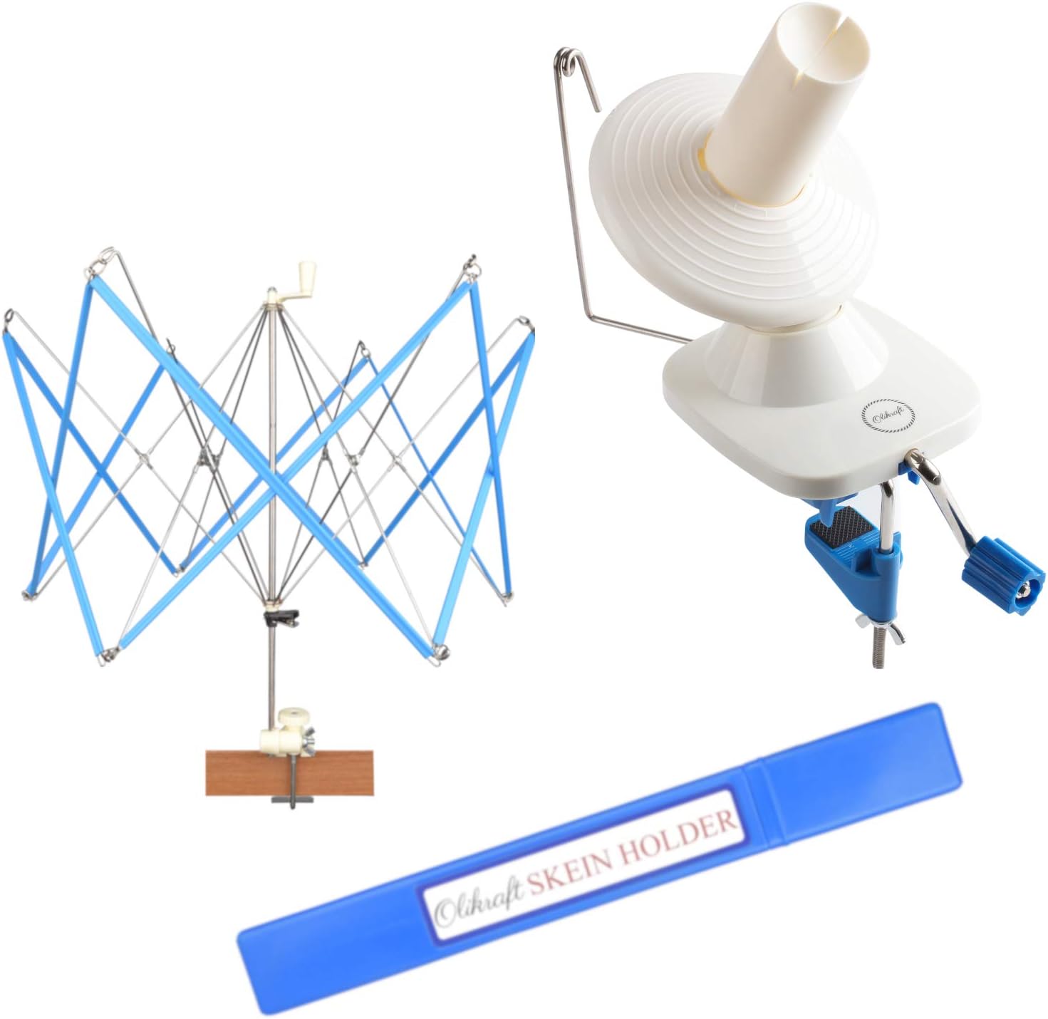 Olikraft Crochet Yarn Winder and Swift Combo for Easy Crafting